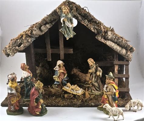 antique manger scene|Antique Manger Scene .